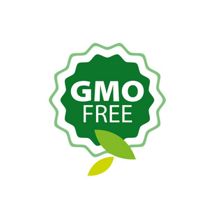 矢量标志不含转基因照片