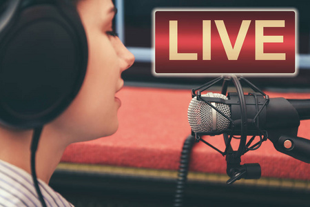 直播电台图片-直播电台素材-直播电台插画-摄图新视界