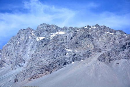 冰川 雪和山在智利圣地亚哥