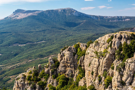 Demerdzhi 的山景和恰达格 