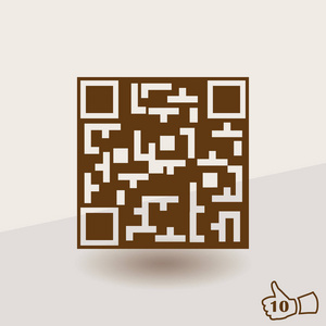 示例 qr 代码准备好用智能手机扫描