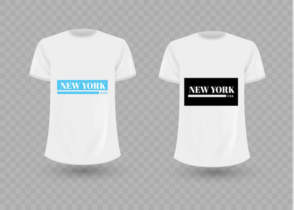 黑白相间的纽约美国图形时尚标签。t恤衫, 帽衫的版式标语。用您的设计替换设计, 更改颜色模型 t恤模板