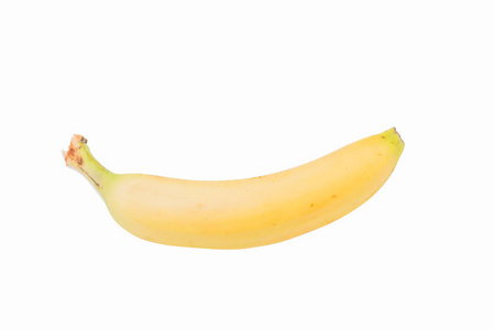 在白色背景下分离的甜香蕉