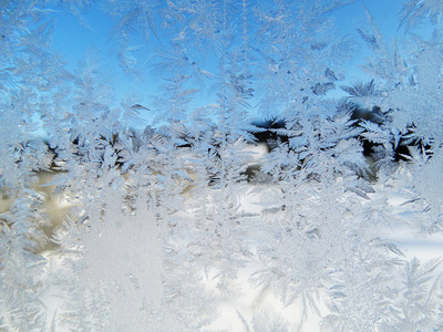 雪花模式作为冬季纹理背景