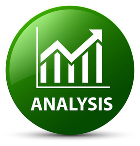 分析 统计图标 绿色圆形按钮