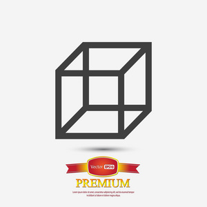 icono de diseo de logotipo de cubo 3D