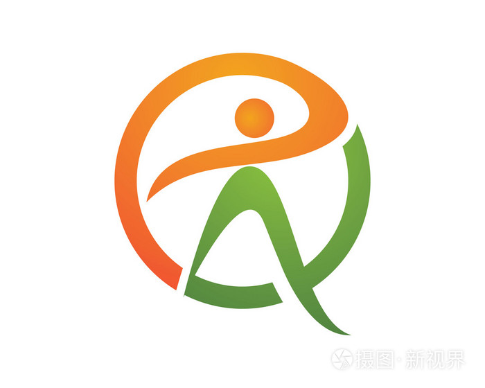 健康人标志