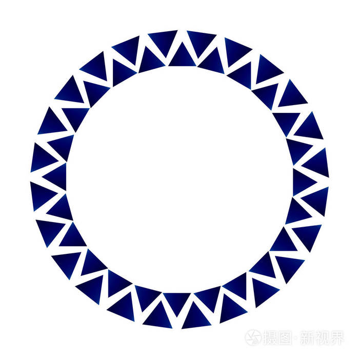 装饰三角形圆形框架