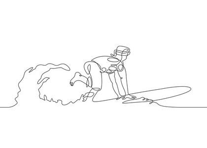 波浪连续纹样图片