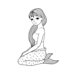 美丽的小美人鱼.警报器.海洋主题照片