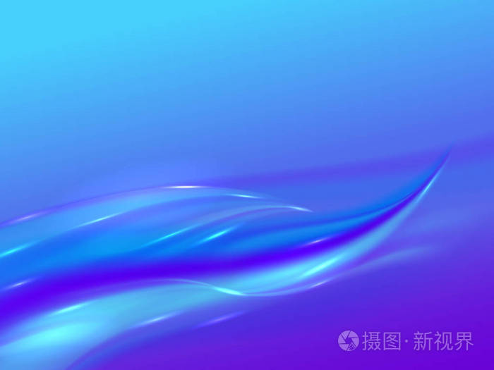 抽象背景与蓝紫色的浪花