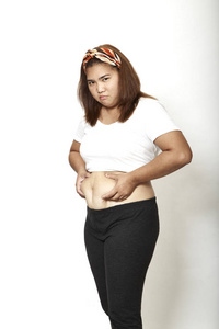 亚洲妇女测量脂肪
