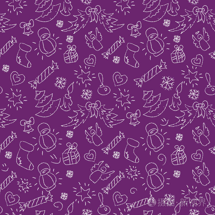 紫色的白色轮廓插画-正版商用图片0g39mv-摄图新视界