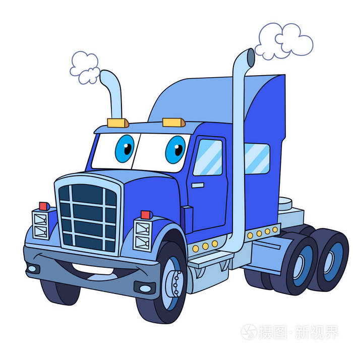 卡通卡车货车