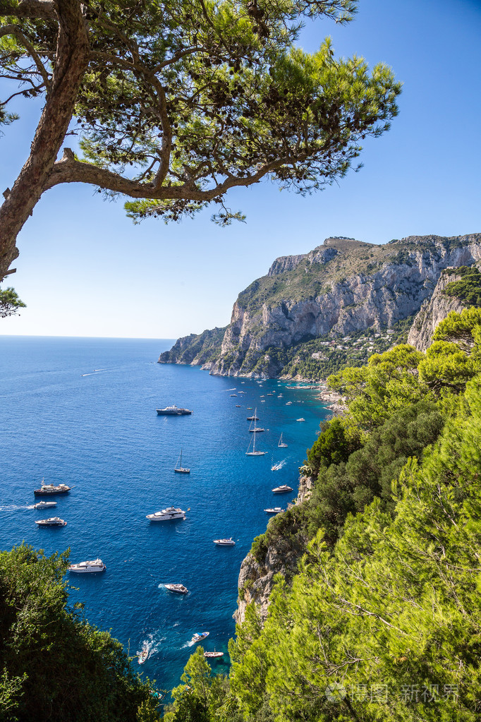 在意大利的卡普里岛