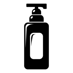 洗发水分配器图标, 简单的风格