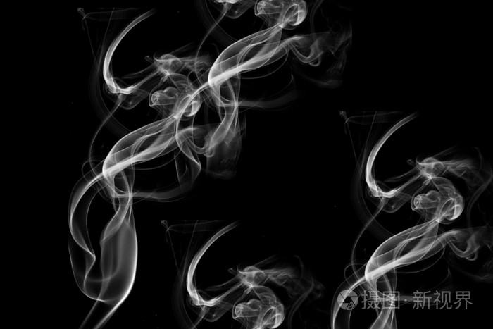 烟气黑色背景