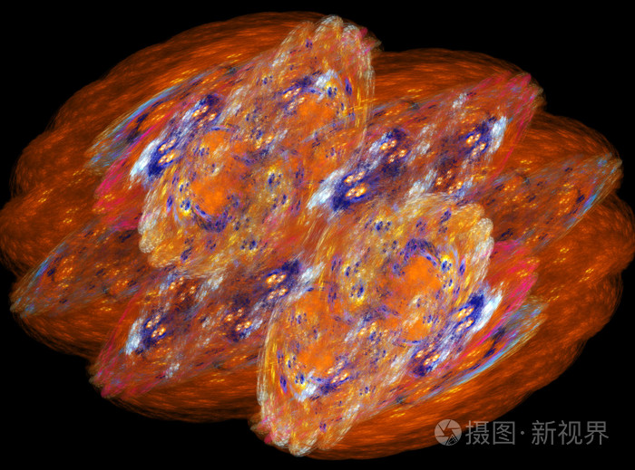 创新设计的 3d 抽象的分形图