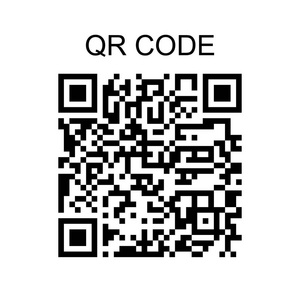 在白色背景上隔离的 Qr 码示例图标, 矢量插图