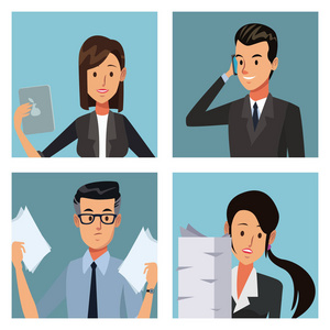 商务卡通人士图片