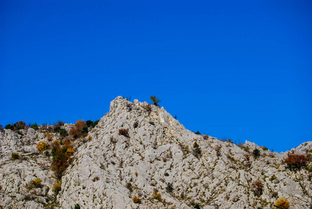 Blagaj 市上空的岩石