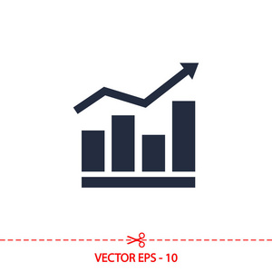 信息图表，图表图标矢量图。平面设计风格