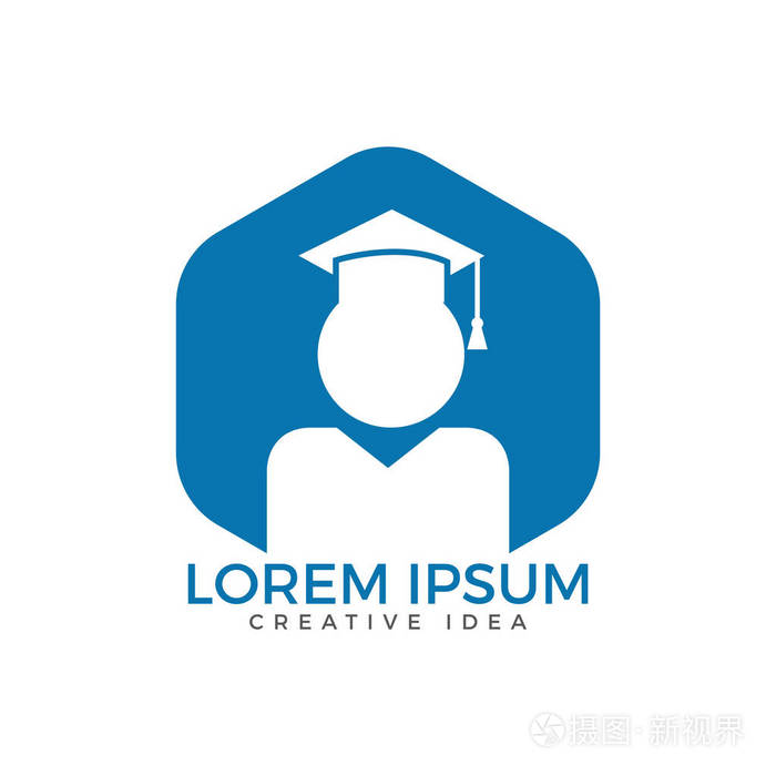 学生标志设计教育标志机构与教育矢量标志设计
