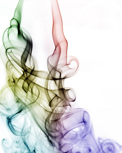 白色, 蓝色, 黑色和彩虹彩色烟雾图案, 纹理, 背景