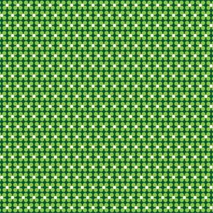 绿色三叶草花朵图案