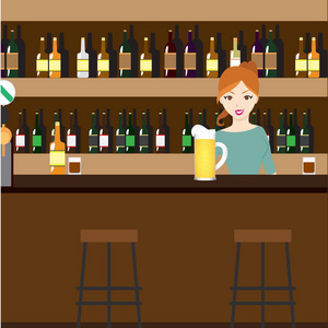 鸡尾酒吧台图片-鸡尾酒吧台素材-鸡尾酒吧台插画-摄图新视界