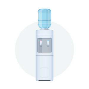 办公和家庭用水冷却器。瓶办公室, 塑料, 液体