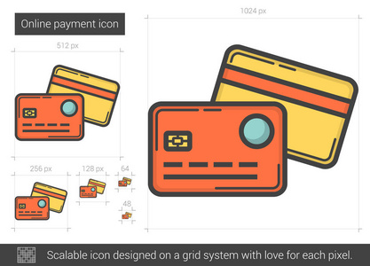 在线支付线图标