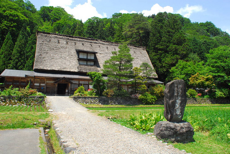 日本村庄在富山县国家