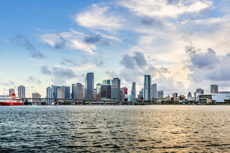 迈阿密城市天际线全景