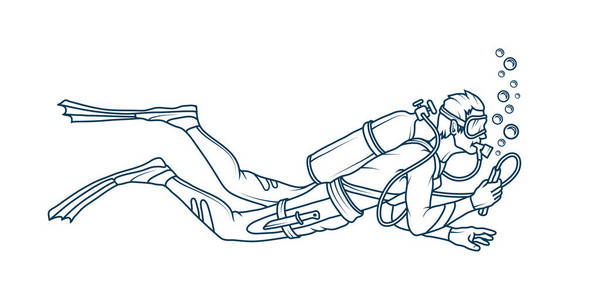 潜水图标图片-潜水图标素材-潜水图标插画-摄图新视界