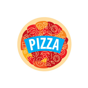 披萨矢量标志