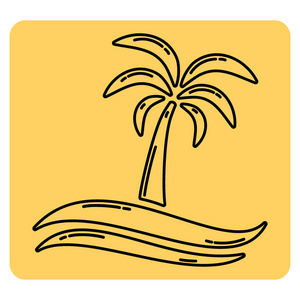 棕榈和海图标