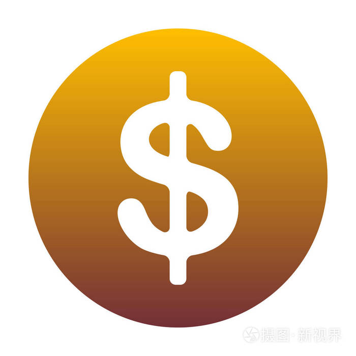 美元货币符号.钱的标签.whi