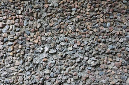 多种形状混凝土石墙的质地