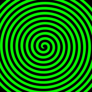 绿黑圆抽象漩涡催眠螺旋壁纸照片