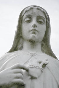 圣母玛利亚的心脏。圣母玛利亚纯洁的心我们的夫人。b