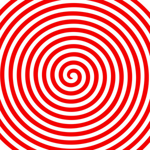 红白圆抽象涡旋催眠壁纸