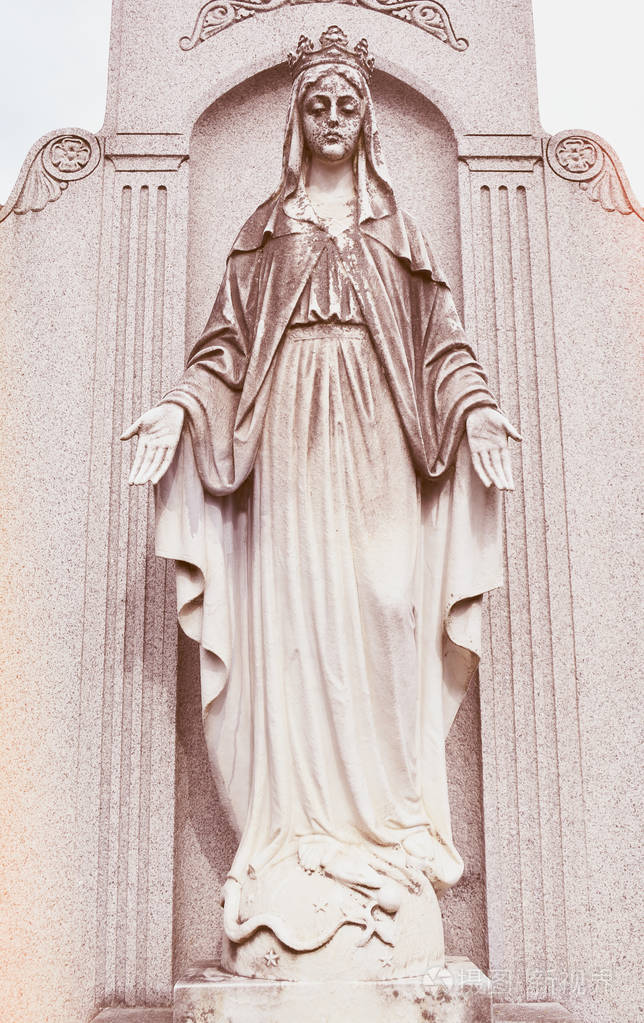 圣母玛利亚或圣母玛利亚的雕像.耶稣的母亲