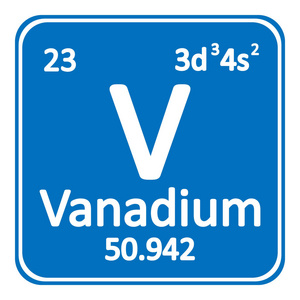 元素周期表元素钒图标