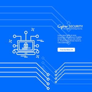 具有创意设计和徽标的网络安全设计