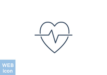心脏病学符号简单图标