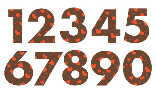 阿拉伯数字图形设计图片大全