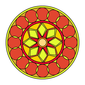 抽象可爱的曼荼罗