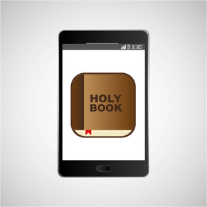 大智能手机黑色圣经在线图标