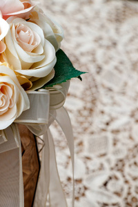 婚礼花花边封面背景